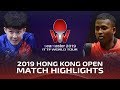 Wang Chuqin vs Anthony Amalraj | 2019 ITTF Hong Kong Open Highlights (Pre)