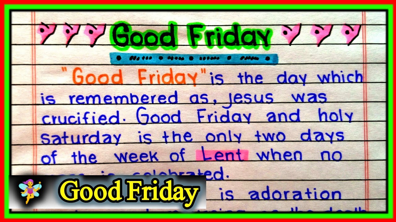 importance of good friday essay