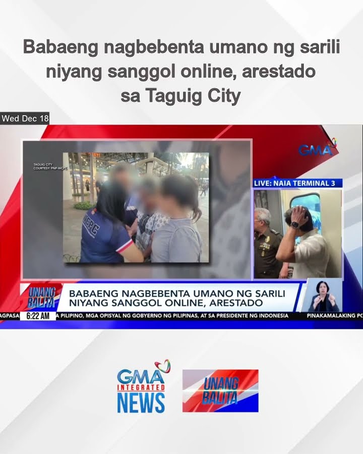 Babaeng nagbebenta umano ng sarili niyang sanggol online, arestado sa Taguig City | Unang Balita