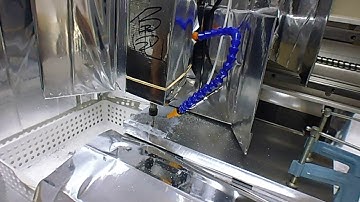 Test cut // Aluminum. Estlcam, Arduino 2560