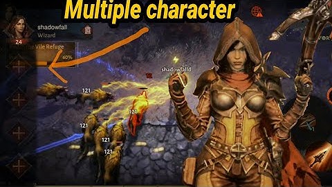 diablo immortal how to create multiple character and demon hunter gameplay