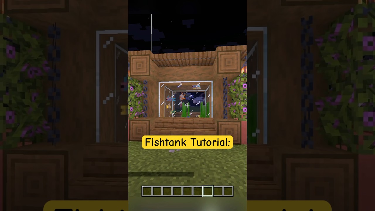 Обучающее видео по созданию аквариума в Minecraft 🐠 