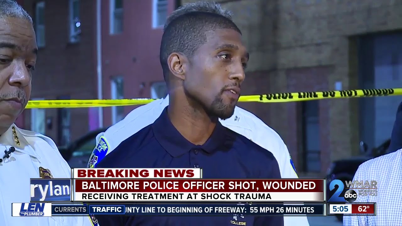 Baltimore Police officer injured in Southeast Baltimore shooting, suspect fatally wounded