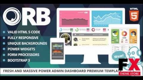 Preview ORB - Powerfull Admin Dashboard TFx SiteTemplates