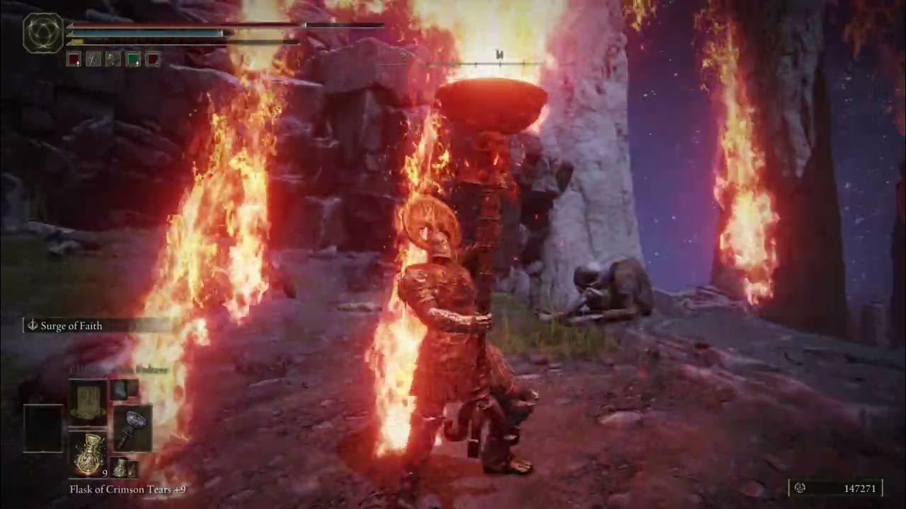 Elden Ring Cranial Vessel Candlestick +8 "Surge of Faith" Weapon