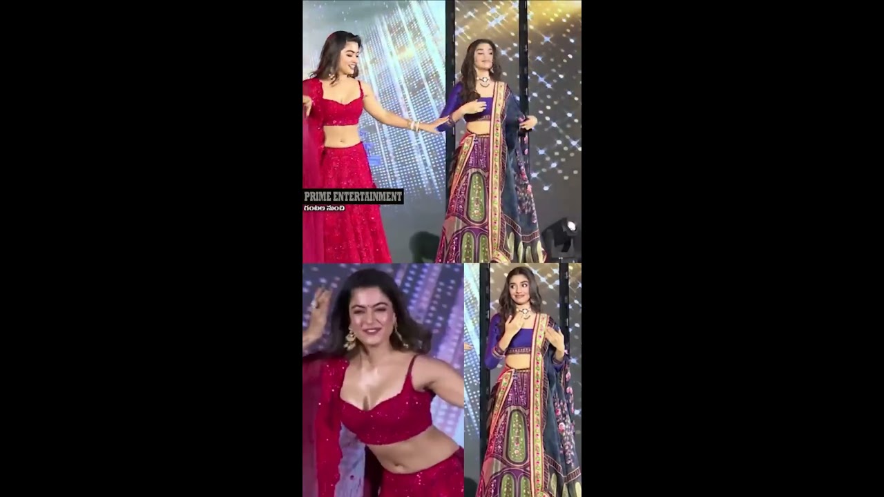 Rashmika Mandanna Krithi Shetty Dance to Saami Saami Song