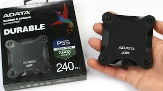 External SSD 240GB - Speed Test - Adata Durable SD600Q - Works With PS5 and XBOX Series X|S