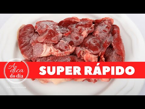 Vídeo: Como Descongelar A Carne Mais Rápido