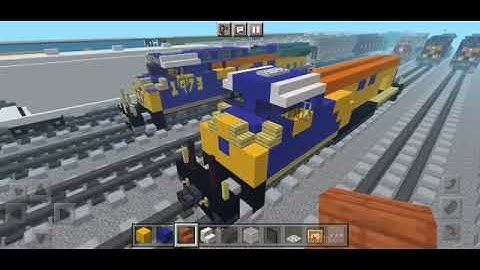Minecraft Tutorial How to make a CSX 1973 Chessie System Heritage unit ES44AC