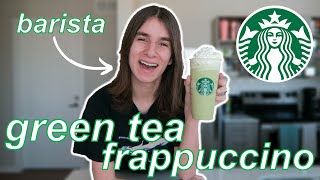 How To Make A Starbucks Matcha Green Tea Frappuccino At Home // by a barista