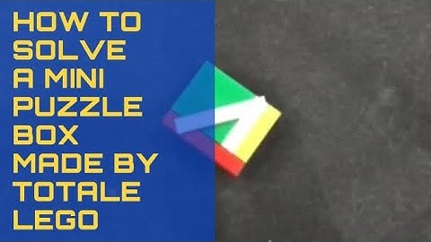 How to solve TotalE Lego’s mini puzzle box | Cread