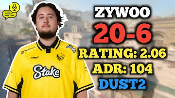 CS2 POV | ZYWOO (20-6) FACEIT RANKED (DUST2) | VOICE COMMS