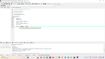 Program #1: Finding the hypotenuse of a right triangle using the Pythagorean Theorem