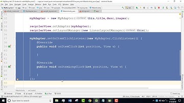 RecyclerView in Android app (part-2)