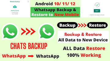 How To Backup And Restore WhatsApp Chats to New Mobile ! Technical Rex