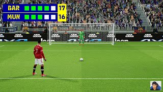 eFootball 2022 | Penalty Shootout - Barcelona vs Manchester United - C.Ronaldo vs Barcelona PES 2022