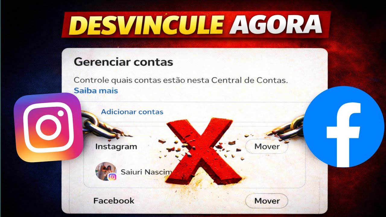 COMO DESVINCULAR O INSTAGRAM DO FACEBOOK 2026