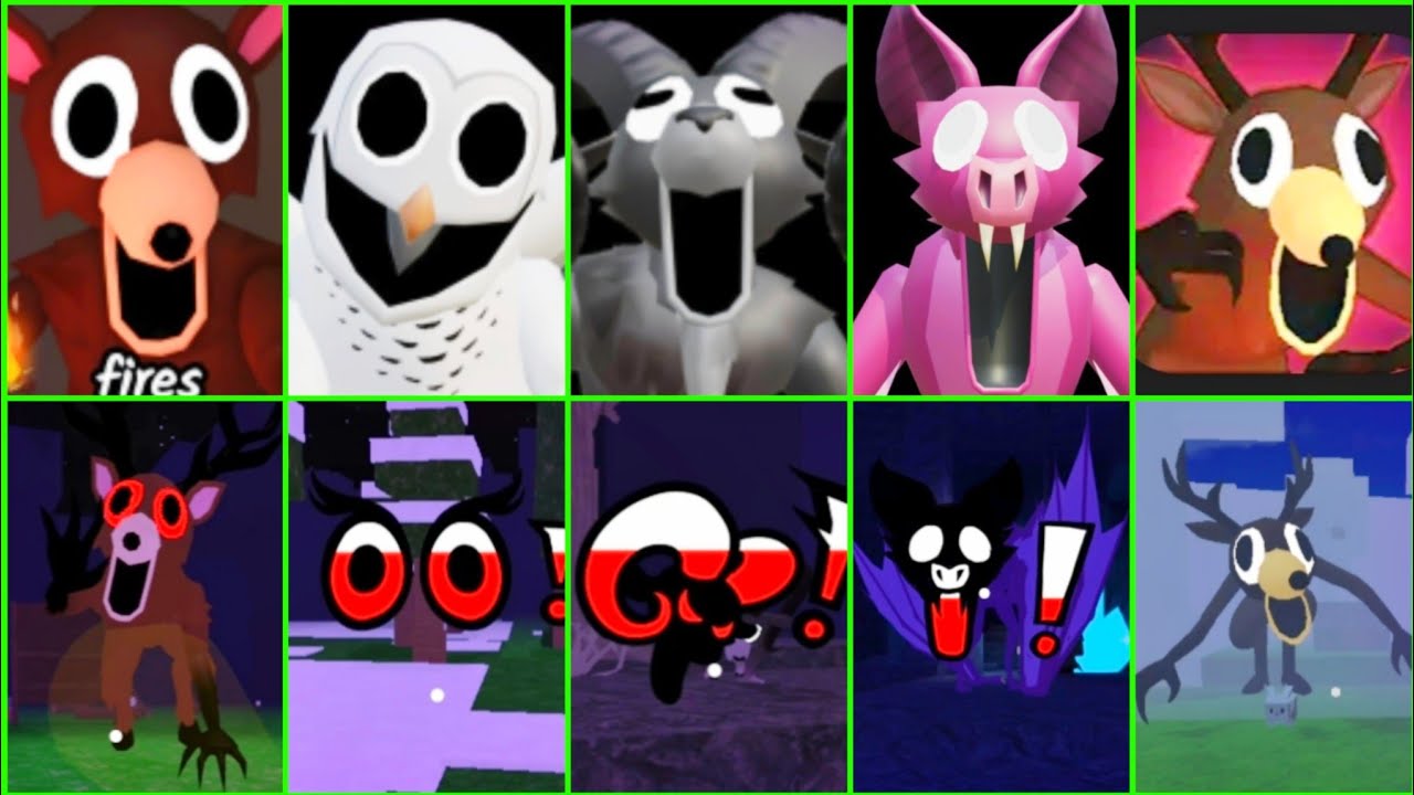 Surviving 99 NIGHTS IN THE FOREST! (All Monster Jumpscares: Deer, Owl, Ram, Bat)