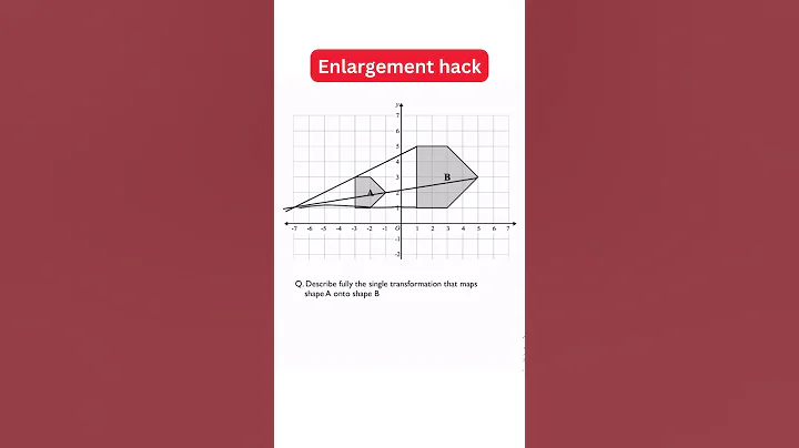 How To EASILY Solve Enlargement Problems | Enlarge Shape GCSE Maths