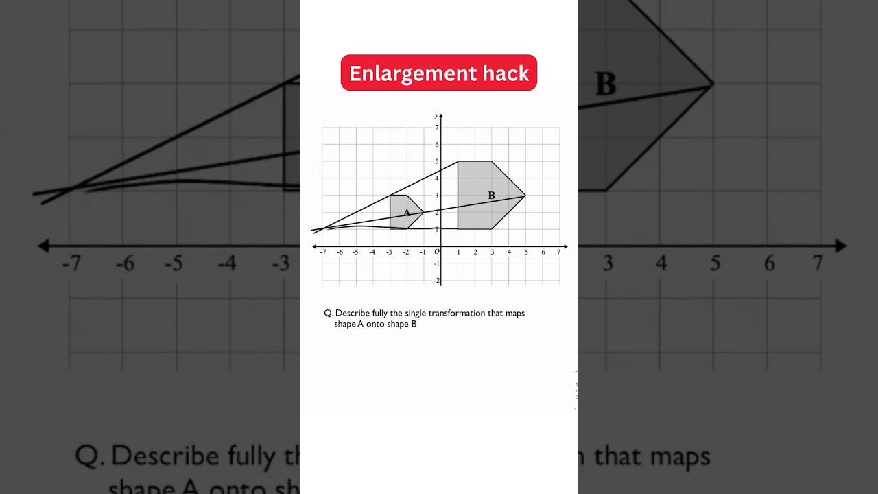 How To EASILY Solve Enlargement Problems | Enlarge Shape GCSE Maths