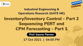 Industrial Engineering and Operations Research - Inventory / Inventory Control - Part 2, Sequencing