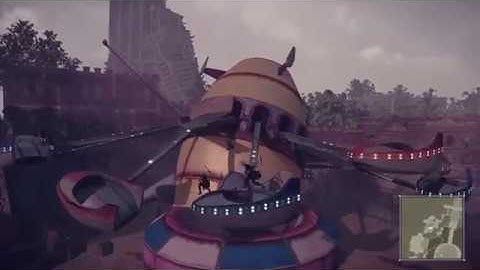 NieR Automata: Gameplay Walkthrough: Part 10 - Abandoned Amusement Park - Route A