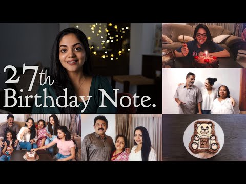 27th Birthday Note | Ahaana Krishna