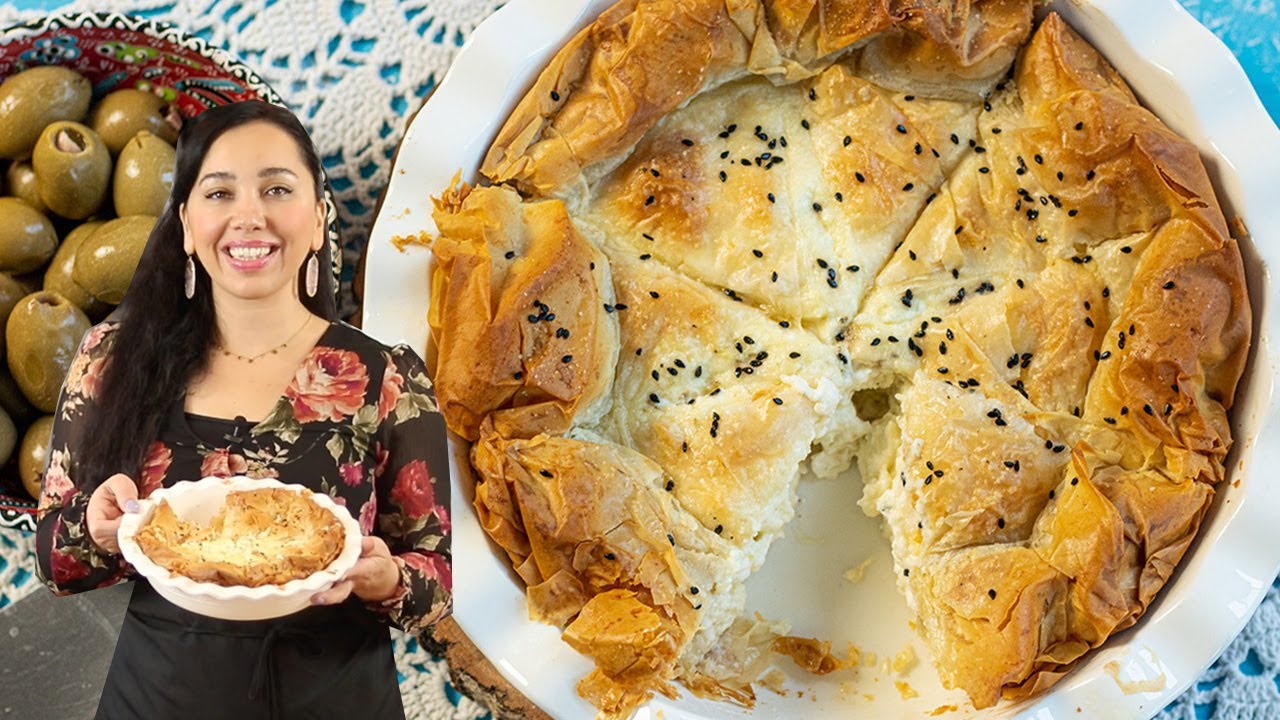 The Creamiest Greek Feta Cheese Pie (Bechamel Tiropita)