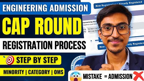 COMPLETE STEP BY STEP | CET REGISTRATION PROCESS | CAP ROUND FORM FILLING 2025 | MHT CET 2025