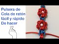 Pulsera fácil y rápido de hacer, cola de ratón, verano 2020 / DIY Bracelet quick & easy