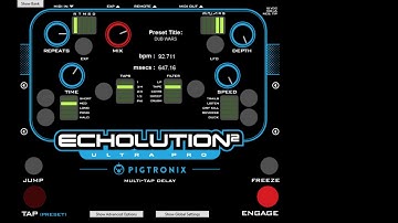Pigtronix Echolution 2 Ultra Pro Delay Pedal Presets - 1-10 Demonstration