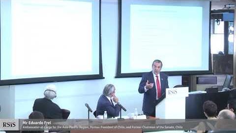 RSIS Distinguished Public Lecture by Mr Eduardo Frei 11 March 2016