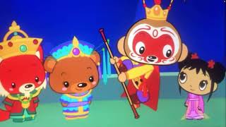 Karis and Dorothy and princess Kai lan to make bears and foxes friends 🦊🐻👩🏽‍🤝‍👨🏻👑