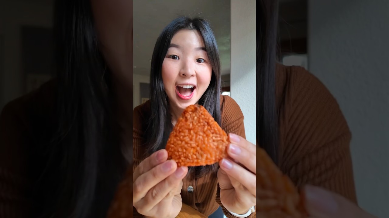 Trying the VIRAL KIMCHI CHEESE RICE BALLS 