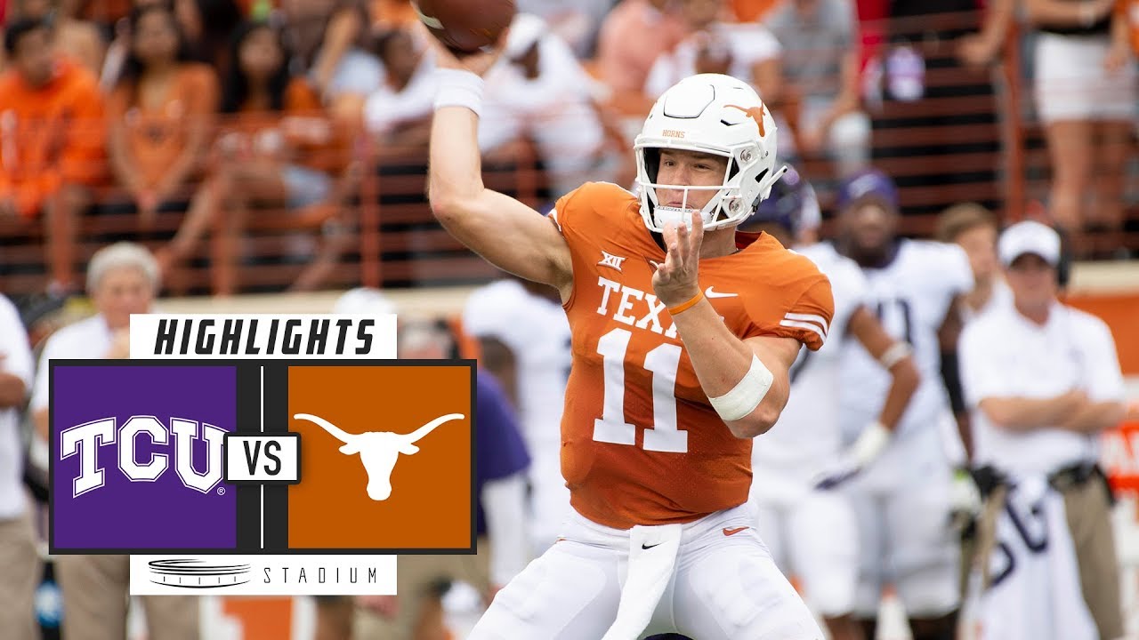 No. 17 TCU vs Texas Football Highlights (2018) | Stadium - YouTube