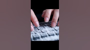 Snow Ice Keyboard ASMR ❄️⌨️ #shorts