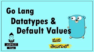 Datatypes in Go Lang Telugu Tutorial