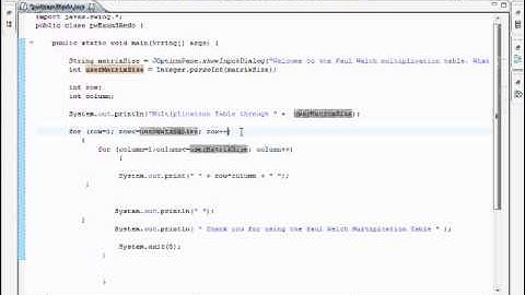 How to Create a Multiplication on Java (with user Input!)