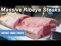 Massive ribeye steaks for beasts