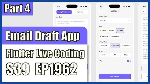 [Flutter] Flutter Live Coding EP1962 (Draft Bot App Part 4)