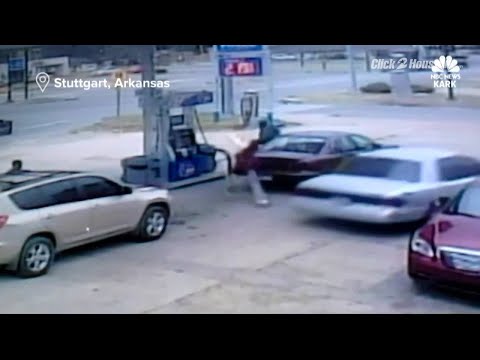 Cigarette gas pump explosion