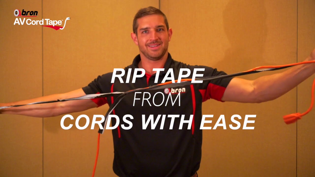 Bron AV Cord Tape™ Product Overview Bron Tapes YouTube