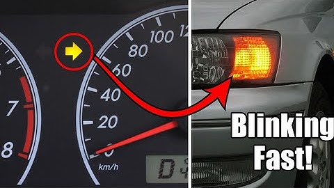 This is why your turn signal indicator light is blinking faster than normal
