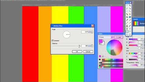 Paint.NET tutorial - Rainbow Background effect