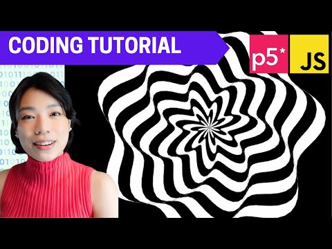 p5.js Coding Tutorial | Hypnotic Flowers