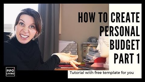 How to create a personal budget. Tutorial using a free template in Google Sheets (Excel) part 1.