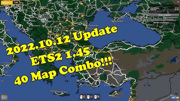 【2022.10.12 Update】 ETS2 1 45 Huge Map Combo (40 Maps) | Setup Guide | with ProMods EAA RusMap ROEX