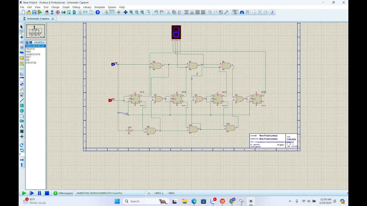 Mạch đếm lên, xuống 4 bit dùng ic 74Ls112 - YouTube