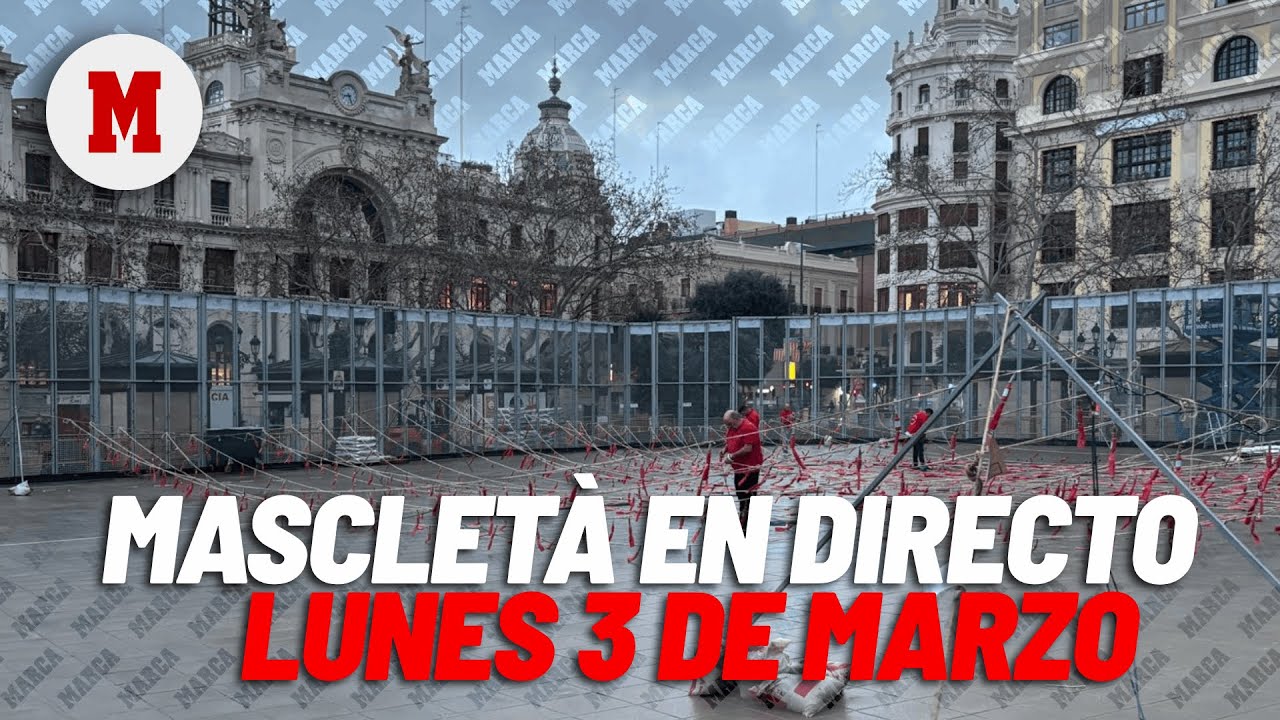 EN DIRECTO I Mascletà, lunes 3 de marzo, en Valencia, en vivo