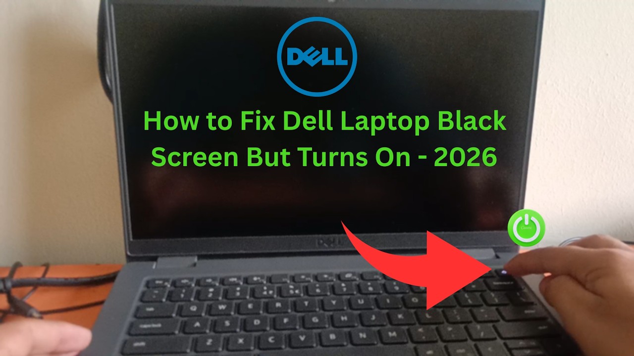 How to Fix Dell Laptop Black Screen But Turns On - 2026 - YouTube